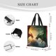 thumbnail image 3 of Disketp Castle Red Green Sky Dragon Bolsa Tote de Lona para Mujer, Bolso de Hombro y Cruzado con Cierre de Cremallera, 3 of 7