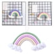 thumbnail image 1 of Macramé iris Colgante de pared Dormitorio Guardería Bebé Habitación para Sa de juegos Pequeño tapiz Cuerda Tejido Bor Arte perfecl Tapiz arcoiris, 1 of 8