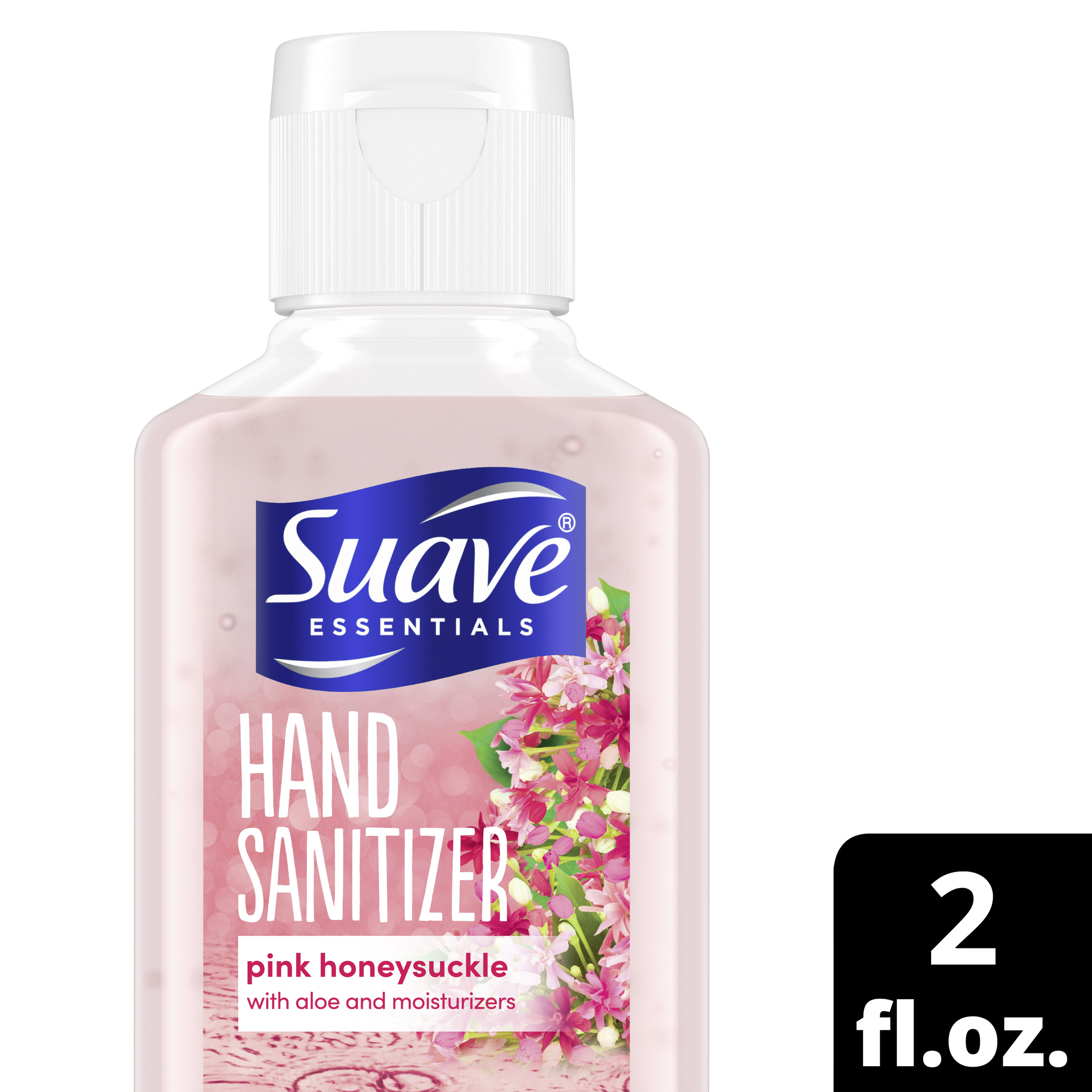 Suave Essentials Sanitizer Pink Honeysuckle Eliminates 99.9 of many