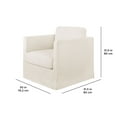thumbnail image 6 of Better Homes & Gardens Waylen Swivel Chair, by Dave & Jenny Marrs, Cream, 6 of 9