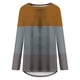 thumbnail image 4 of Pntutb Mujeres Moda Casual Socket Impreso Manga Larga Cuello Redondo tops Pntutb Pntutb-1879, 4 of 5