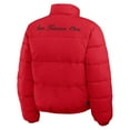 thumbnail image 3 of Women's WEAR by Erin Andrews  Scarlet/White San Francisco 49ers Reversible Cropped Full-Zip Puffer Jacket, 3 of 7