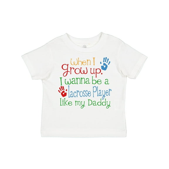Inktastic Lacrosse Player like Daddy Boys or Girls Toddler T-Shirt