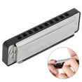 thumbnail image 3 of Blues Harmonica, A Key A Key Harmonica, With Harmonica Bag Bright For Kids Beginner Beginner Practic Professional Mouthorgan, 3 of 8
