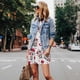 thumbnail image 4 of Fotbe Caring Cow Vestido de Verano sin Mangas para Mujer – Vestido Midi Línea A, Estilo Camiseta Floral, Vestido Playero Casual y Fluido, 4 of 7