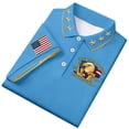 thumbnail image 4 of USA 250th Anniversary Polo Shirt Men Patriotic Eagle Graphic Casual Short Sleeve Button Polo America 250 Merchandise, 4 of 5