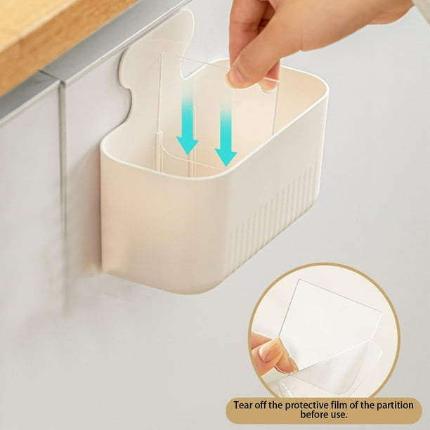 Xihbxyly Caja de Almacenamiento Magnética, Organizador de Pared, Potente Imán para Una Colocación Segura, Diseño Compacto, Multiusos En Cocina, Baño y Oficina, Blanco, Rosa y Verde, 16,5 X 12,5 X 8 C