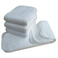 thumbnail image 2 of 20 Count 3-Ply Prefold Cloth Diapers, GIXUSIL Thickened Washable Absorbent Cotton Diaper Burp Cloths /Face towel/Sweat towel , for Babies and Toddlers /Children/ AdultsMulti-Use （White), 2 of 7