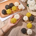 thumbnail image 3 of 15Pcs 3 Colors Wicker Rattan Balls Decorative Orbs Vase Fillers for Craft Party Wedding Decoration Mixed Color 49~50mm 5pcs/color DIY for DIY, 3 of 7