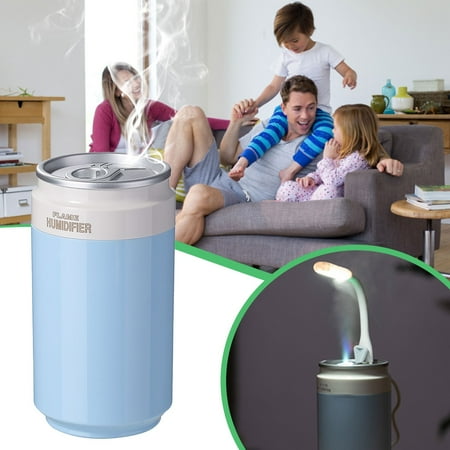 

GARENAS Portable Cute Little Cans Home Warm Night Light Humidifier