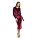 thumbnail image 2 of Vestido camisero de terciopelo Roman Fashion /Juvenil, 741 (Vino) vino M, 2 of 5