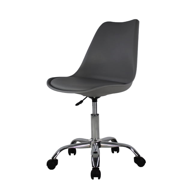 Silla de Oficina Secretarial Mundo In Estilo Eames JM-55 Gris