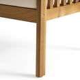 thumbnail image 6 of Frederic Outdoor Acacia Wood Club Chairs With Cushions, Set of 4, Brown Patina, Cream, 6 of 11