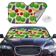 thumbnail image 2 of Fotbe Vegetable Car Windshield Sunshade | Sun Visor Protector Front Window Shade, Keeps Out UV Rays, Keeps Your Vehicle Cool-Small, 2 of 7
