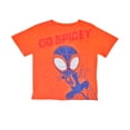 thumbnail image 2 of Spider-man 891194-size7 Miles Morales Front & Back Print Boys T-Shirt - Size 7, 2 of 3