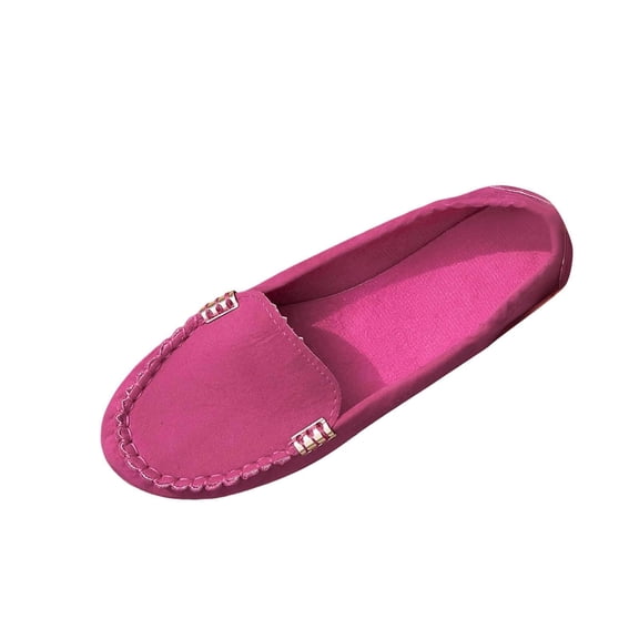 Wensltd Women Loafers Spring Fall Soft Comfy Walking Shoes Solid Color Elegant Casual Flats