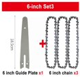 thumbnail image 2 of 1/4 Chainsaw Chain Guide 6 Inch Portable Electric Saw Mini Chainsaw Logging Blade Pruning Chain Saw, 2 of 5