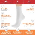 thumbnail image 2 of 6Pairs Women's Thin Cotton Socks, Soft Cotton Bootie Socks Women Above Ankle Crew Socks, 2 of 5