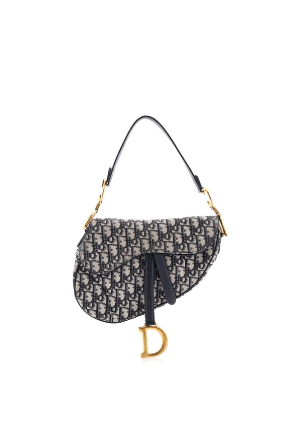 Pre-Owned Saddle Handbag Oblique Canvas Medium By Rebag