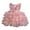 Pink, variant on Kids Girls Pageant Party Dress Ruffle Flower Kids Wedding Ball Gown Pearl Formal Princess Dress 3-12 Years