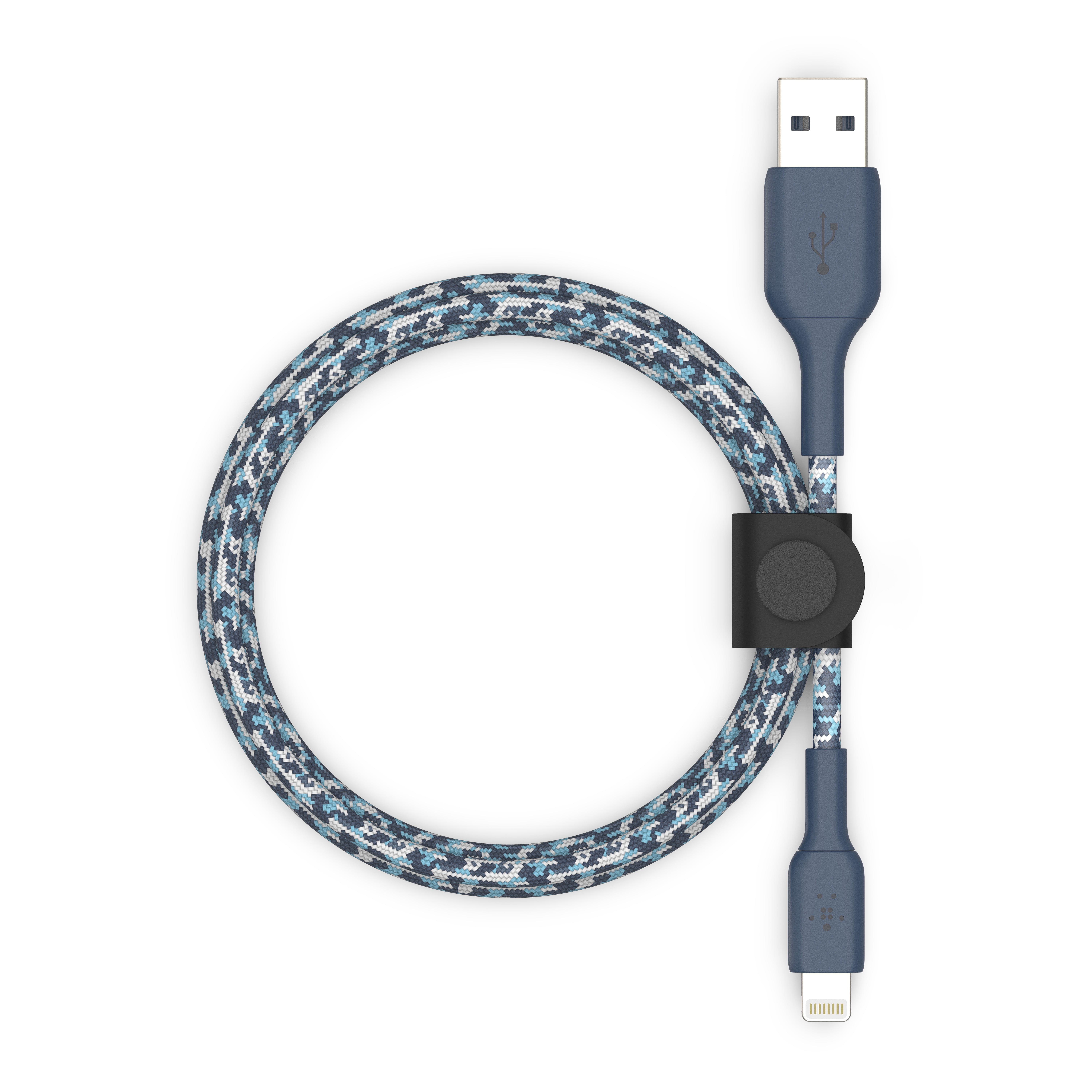 Belkin BoostCharge Braided Lightning Cable - 5FT - MFi Certified Apple iPhone  Charger USB to Lightning Cable - iPhone Cable - iPhone Charger Cord - Apple  Charger - USB Phone Charger - Camo Blue 
