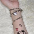 thumbnail image 3 of Hello Kittys Metal Necklace Sanrios Y2K Anime Figure Tiktoks Kawaii Cartoon Sweet Retro Wild Babes Necklace Christmas, 3 of 5