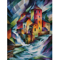 thumbnail image 1 of Qisvanset 12x16 Inch Alchemist Vintage Gothic Canvas Painting Wall Art, 1 of 5