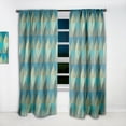 thumbnail image 2 of Designart 'Luxury Retro Pattern Drops I' Mid-Century Modern Curtain Panel, 2 of 5