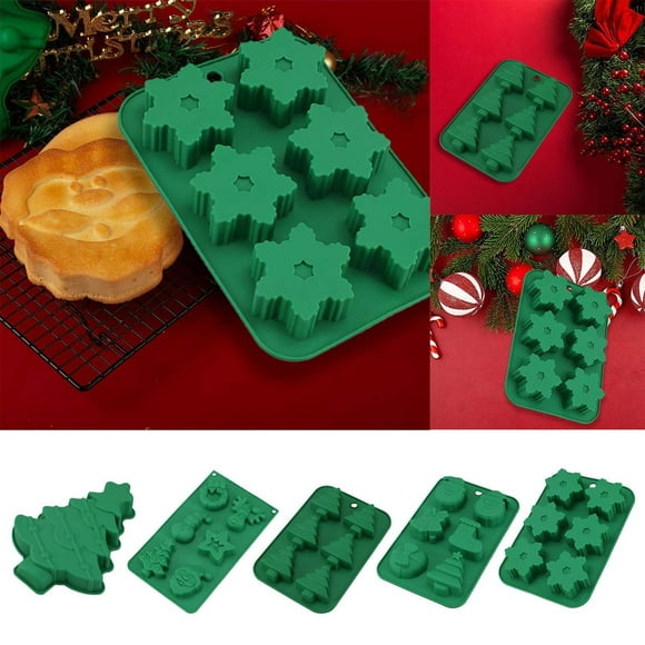 Silicone Cake Christmas Tree 6 Cavity DIY Baking Soap Baking Tool Thin Silicone Tube Cake Pan Nonstick Stainless Steel Food Pans with Lids Small round Cake Pans Tall Cake Pans round 6 Inches Deep