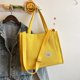 thumbnail image 2 of Bolso de mano para mujer, bolso de mano de pana con cremallera, bolso de hombro cruzado grande, bolso de mano para viaje, trabajo, 2 piezas, 2 of 5