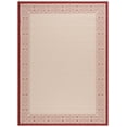thumbnail image 2 of Safavieh Courtyard Donna Botanical Indoor/Outdoor Area Rug, Natural/Red, 9' x 12', 2 of 10