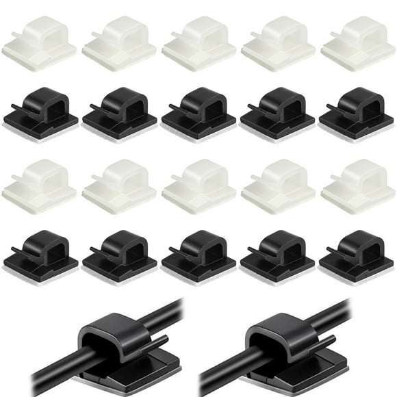 200 Pcs Cable Clips, Adhesive Cable Organizer Cord Holder Wire Clip