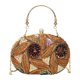 thumbnail image 1 of Mujer embrague de bolso portátil de estilo chino satchel bolso de noche elegante Marrón, 1 of 8