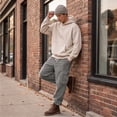 thumbnail image 6 of WJOSBXT Cargo Pants Mens Drawstring Corduroy Pants Casual Baggy Wide Leg Sweatpants Lightweight Stretch Open Bottom Loose Hiking Work Pants S, 6 of 9