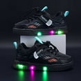 thumbnail image 3 of Entyinea Kids Light Up Shoes Toddler Girls Boys Breathable Led Flashing Sneakers for Toddler and Little Kid Toddler Girls Shoes Toddler Girls Shoes Black for 11.5, 3 of 7