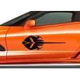 thumbnail image 5 of Clausen's World New Design - VETTATOR STINGRAY Hood/Door Vinyl Decal 3 sizes - Compatible with Corvette C7, 5 of 10
