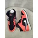 thumbnail image 5 of Ni - ke Air Jordan 1 Mid Men Sneaker 8 Black Infrared Colorblock Leather Basketball Shoe, 5 of 5