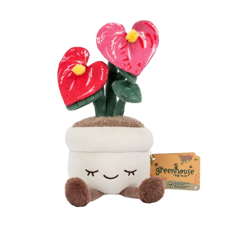 Greenhouse by Russ - 12-inch Flamingo Flower Plush Toy for Kids