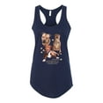 thumbnail image 2 of If It's Not a Pitbull It's Just a Dog Gift | Womens Dog Lover Jersey Racerback Tank Top, Navy, Large, 2 of 3