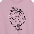 thumbnail image 3 of Instant Message - Country Casuals - Chicken w/ Flowers - Women's Racerback Tank Top, 3 of 6