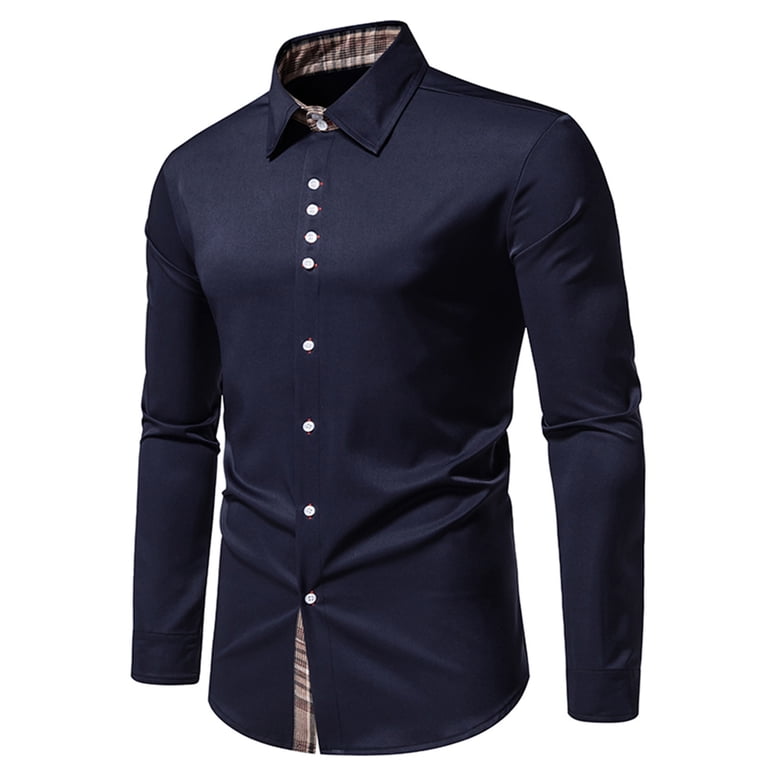 pin collar long sleeve dress shirts for men Jack Martin Mens Club Pin Collar Long Sleeve Vintage Twill Dress Shirt For  Men