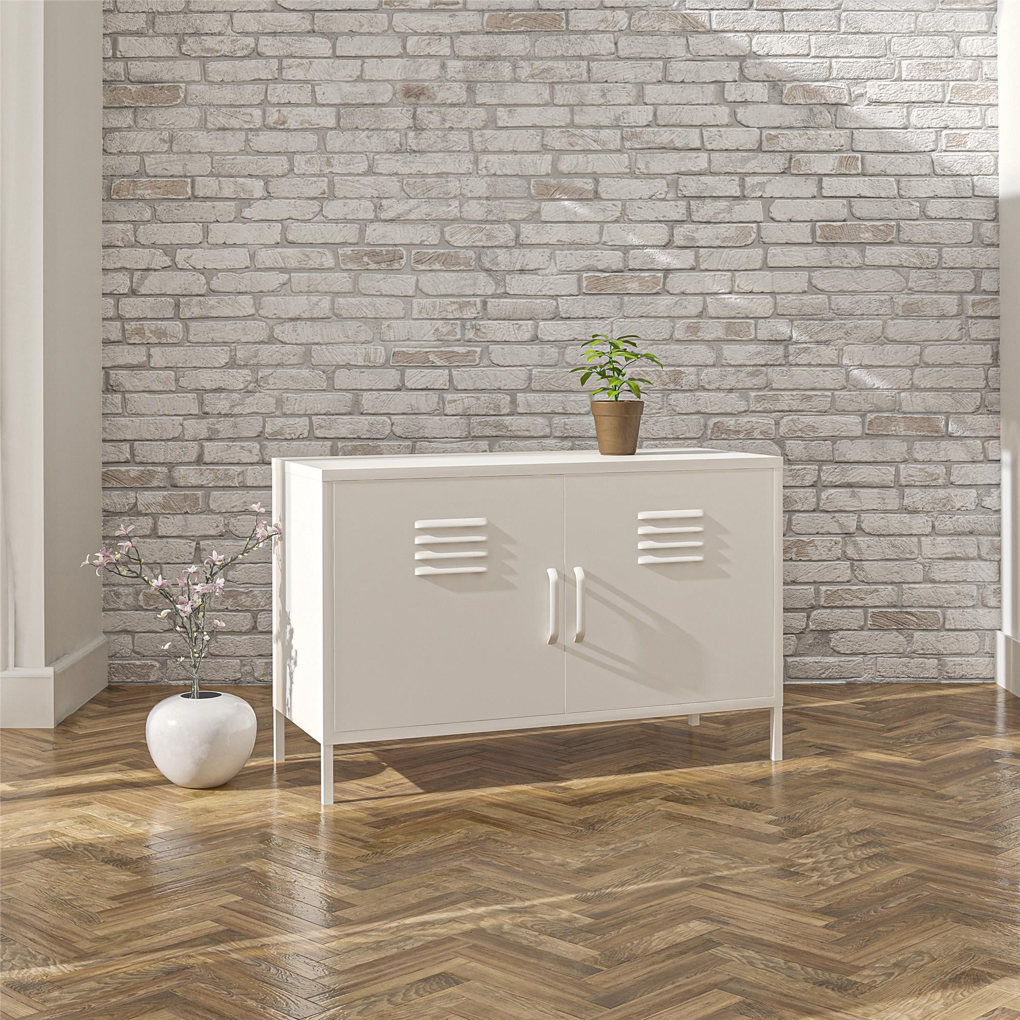 RealRooms Shadwick 2 Door Metal Locker, Industrial Accent
