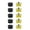 30mm, variant on 10pcs Rubber Hammer Heads Replace Yellow Black Tip Set for Plastic Installation Fine Adjustments Delicate Surfaces Work