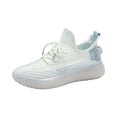 thumbnail image 2 of Womens Breathable Fly-Woven Versatile Sports Shoes Casual Platform White Shoes, 2 of 3