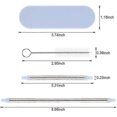 thumbnail image 2 of Reusable Straws Stainless Steel Drinking 8.6 Inch Long Food-grade Portable Straws, 2 of 5