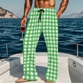 thumbnail image 7 of purcolt Mens Plaid Pajama Pants Drawstring Elastic Waist Lightweight Sleep Pants Lounge Pants Sleepwear PJ Bottoms with Pockets, 7 of 7