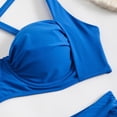 thumbnail image 6 of Wdgfv Two Piece Swimsuit for Women Push Up Bikini Top Tummy Control Bathing Suit High Cut Mid Rise Sporty Swimwear Teens, 6 of 8