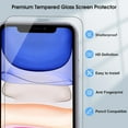 thumbnail image 4 of 2 Pack for iPhone 11 Screen Protector, 9H Clear Tempered Glass Screen Protector for iPhone 11, Easy Installation, Bubble Free, 4 of 7