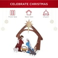 thumbnail image 4 of Best Choice Products 4ft Outdoor Nativity Scene, Weather-Resistant Decor, Christmas Family Yard Decoration, PVC, 4 of 8