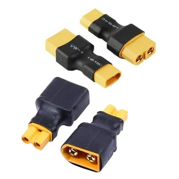 lanema Pack Of 4 XT30 To XT60 Connectors Adapters For Electronic Speed Control And Charger